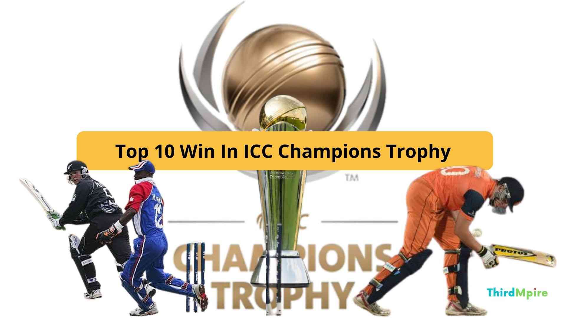Top 10 win in ICC Champions Trophy
