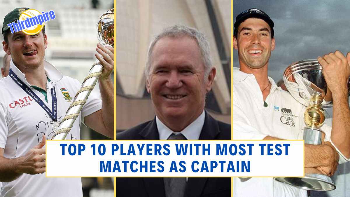 Top 10 Players with Most Test Matches as Captain