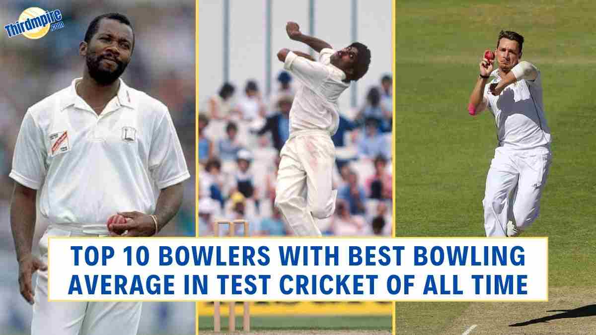 Top 10 Bowlers with Best Bowling Average in Test Cricket of All Time